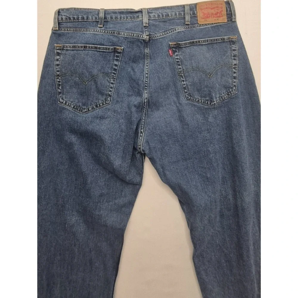 Levi 505 Men's denim blue jeans 40x30‎ medium wash Cotton